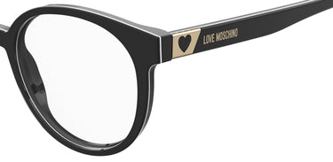Premium Women Moschino Love Model Eyeglasses: MOL584 - Pattern Black- SpecSMART Eye Clinic (Zoom View)